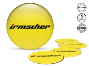 Irmscher Decalcomania Cerchio Auto Emblemi Alta Qualità